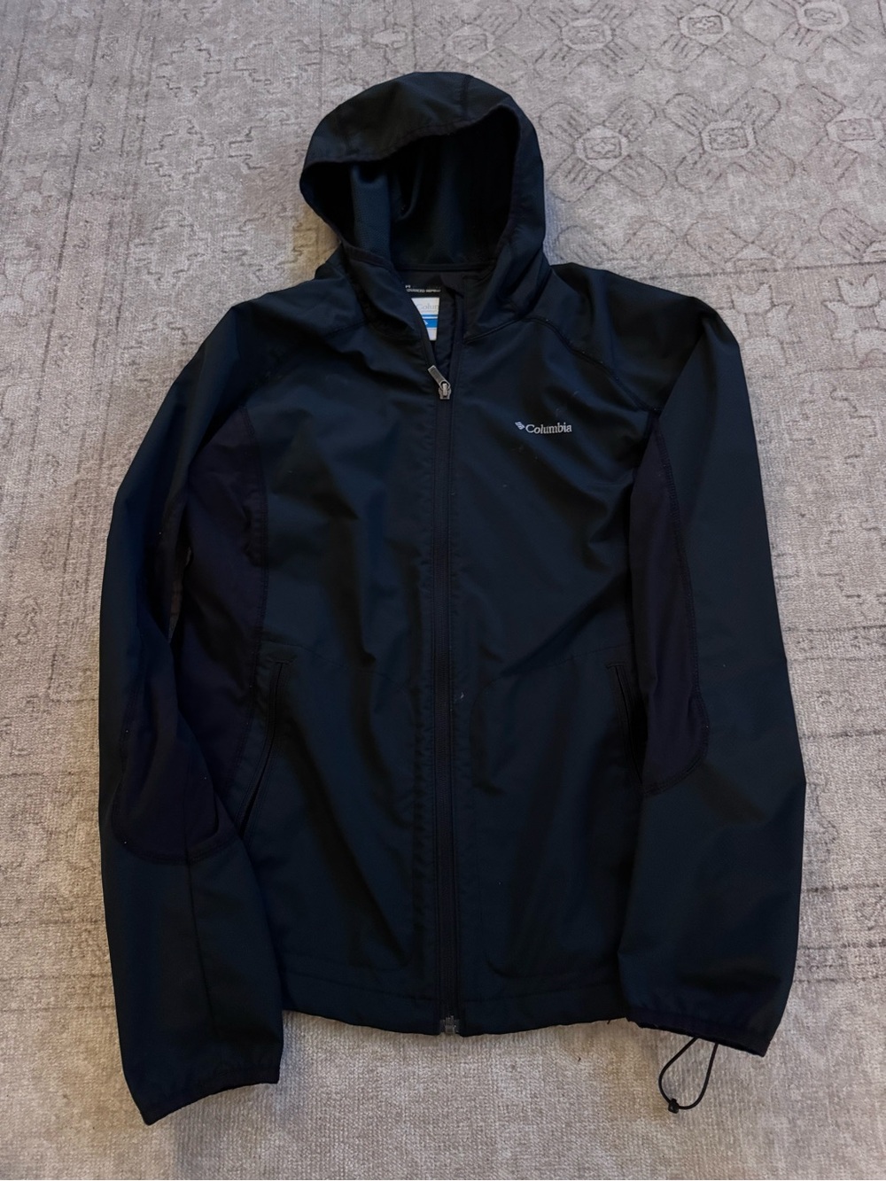 Women’s Columbia Windbreaker, Black, Large